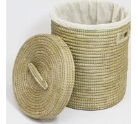 FRANK FLECHTWAREN Panier à linge avec couvercle, petit modèle