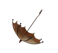 Frank Flechtwaren Parapluie pour Bain d'oiseaux en métal au Look Rouille Tendance