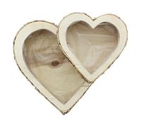 Frank Flechtwaren Plant Heart Bouleau en Lot de 2