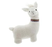 Frank Flechtwaren Stop-Porte Alpaga, Design enchanteur, Tissu Moelleux en Blanc, Remplissage Lourd, 100% Polyester