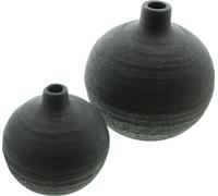 FRANK FLECHTWAREN Vase Noir, en lot de 2
