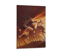 Frank Frazetta - Poster d'art fantastique (53) - Impression sur toile - Affiches d'œuvres d'art pour décoration de chambre - 50,8 x 76,2 cm