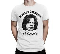 Frank Gallagher World's Greatest Dad T-Shirt, Shameless Tee, White Manches Courtes(3X-Large)