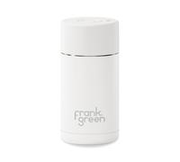 frank green - Tasse réutilisable en céramique - Tasse à café de voyage en acier inoxydable - Gobelet isotherme - Couvercle à bouton-poussoir - 355 ml - Nuage