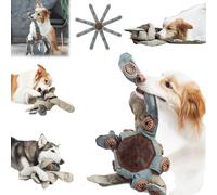 Frank le Dogtopus, le jouet pour chien qui sème l'ennui, puzzle interactif pour chiens, jouet robuste en forme de pieuvre, couineur sans rembourrage, pour petits, moyens et grands chiens (SMALL)