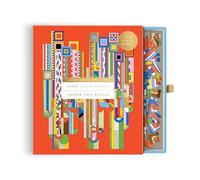 galison Puzzle Frank Lloyd Wright Saguaro Cactus & Forms – 750 pièces, découpé, finition métallisée