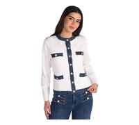 Frank Lyman - Gilet en tricot - Femme - Pulls - Blanc - Taille: 42 FR