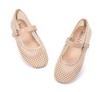 Frank Mully Ballerines Mary Jane décontractées en maille avec sangle à boucle pour filles