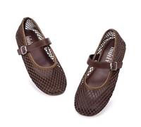 Frank Mully Ballerines Mary Jane décontractées en maille avec sangle à boucle pour filles