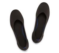 Frank Mully Ballerines Plates à Enfiler en Tricot pour Femme - Escarpins à Bout Rond, Brun, 38.5 EU