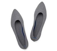 Frank Mully Femmes Bout Pointu Ballet Plat Tricot Chaussures Basses Chaussures Plates Confortables Slip on Flats Chaussures pour Femme Chaussures Classiques, 2.Grau, 38.5 EU