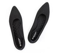 Frank Mully Femmes Bout Pointu Ballet Plat Tricot Chaussures Basses Chaussures Plates Confortables Slip on Flats Chaussures pour Femme Chaussures Classiques, 4.Schwarz, 36 EU