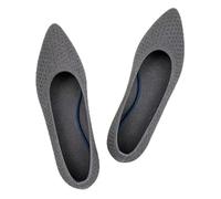 Frank Mully Femmes Bout Pointu Ballet Plat Tricot Chaussures Basses Chaussures Plates Confortables Slip on Flats Chaussures pour Femme Chaussures Classiques, 2.Grau, 40 EU