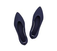 Frank Mully Femmes Bout Pointu Ballet Plat Tricot Chaussures Basses Chaussures Plates Confortables Slip on Flats Chaussures pour Femme Chaussures Classiques, 6.Blau, 37 EU