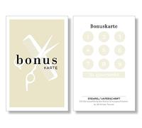 Frank Paperman® Lot de 200 cartes bonus pour clients coiffeurs et barbiers, 10 cartes de fidélité en bonus, à tamponner, cartes de fidélité, coiffeur, salon de coiffure