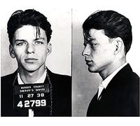 Frank Sinatra Mug Shot 20,3 x 25,4 cm - Superbe portrait de Mugshot de 1938 - Busted In Bergen County - Photo de police - Photo rare - Affiche d'art