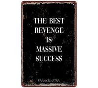 Frank Sinatra Success Plaque en métal vintage rétro Décoration murale Affiche en fer KAARIRI 20,3 x 30,5 cm