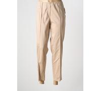 frank walder pantalons femme de couleur beige