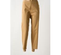 frank walder pantalons femme de couleur beige