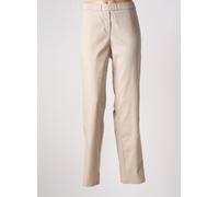 frank walder pantalons femme de couleur beige