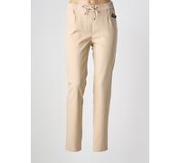 frank walder pantalons femme de couleur beige 38