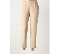 frank walder pantalons femme de couleur beige 44