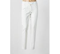 frank walder pantalons femme de couleur blanc 48