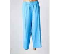 frank walder pantalons femme de couleur bleu