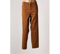 frank walder pantalons femme de couleur marron