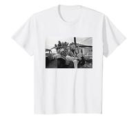 Frank Zappa à Londres Mothers of Invention 1971 Apostrophe T-Shirt, Enfant, Blanc, 2 Ans