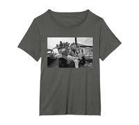 Frank Zappa à Londres Mothers of Invention 1971 Apostrophe T-Shirt, Femme Grandes Tailles, Asphalte, 1X