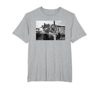 Frank Zappa à Londres Mothers of Invention 1971 Apostrophe T-Shirt, Homme Grandes Tailles, Gris Chiné, 4X Tall