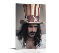 Frank Zappa Art Poster sur toile pour décoration de salon, chambre à coucher, peinture murale, impression murale, peinture moderne, pour chambre de garçon, fille, vacances, 50 x 75 cm
