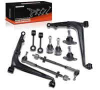 Frankberg 10x Bras de Suspension Avant des deux côtés Compatible avec Transporter IV Bus 70B 70C 70J 70K 7DB 7DC 7DJ 7DK Transporter IV Camionnette 70A 70H 7DA 7DH Remplacer# 7D0407151A,7D0407152A