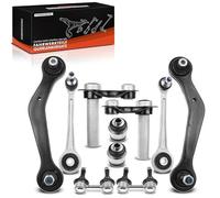 Frankberg 10x Bras de suspension Barres d'accouplement Bras de suspension intégral Support Arrière Compatible avec X5 E53 3.0d 3.0i 4.4i 4.6is 4.8is 2000-2006 Remplacer# 33326770859