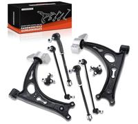 Frankberg 10x Kit de Bras de Suspension Avant Compatible avec Golf Plus 5M1 521 All Moteurs 2004-2013 A3 8P1 All Moteurs 2003-2012 Leon 1P1 All Moteurs 2005-2012 Remplacer# 1K0407151AC