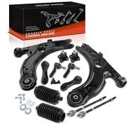 Frankberg 12x Kit de Bras de Suspension Essieu Avant Compatible avec A3 8L1 Leon 1M1 Toledo II 1M2 O.c.t.a.v.i.a I 1U2 B.o.r.a 1J2 Golf IV 1J1 Golf IV Variant 1J5 Remplacer# 1J0422812B