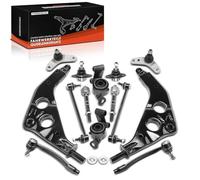 Frankberg 14x Querlenker Koppelstange Traggelenk Spurstange pour essieu avant Compatible avec Mi.ni Cooper R50 R53 2001-2006 Mi.ni One R50 R53 2001-2006 Remplace# 31126757561 31121492144