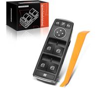 Frankberg 1x Commutateur Bouton Fenêtre Avant Gauche Compatible avec Classe A W176 A45 AMG A160-A250 Classe B W242 B160-B250 CLA Coupé C117 AMG CLA 45-250 Remplacer# 1669054400649100