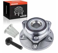 Frankberg 1x Kit de roulements de roue Essieu Avant Compatible avec A3 8V1 8VK 2012-2020 A3 Sportback 8PA 2004-2013 Golf Plus 521 5M1 2004-2013 Leon 1P1 2005-2012 Golf V 1K1 Remplacer# 5K0498621A