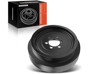 Frankberg 1x Poulie de Vilebrequin Compatible avec Série 1 E81 2005-2011 Série 3 E90 2004-2011 Série 5 Break E61 2004-2010 Série 6 E63 2004-2010 Série 7 E65 E66 E67 2005-2008 X1 E84 2009-2011