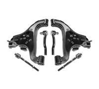 Frankberg 2 bras de suspension et rotule de suspension + 2 rotules de direction + 2 rotules de direction essieu avant compatibles avec Armada TA60 Titan A60 Replace# 485217S000