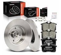 Frankberg 2 disques de frein + 4 plaquettes de frein arrière 161698451D | Compatible avec: Scénic II JM0/1, M.e.g.a.n.e II Fourgonnette à hayon KM0/2, M.e.g.a.n.e II Fourgon/Combi KM
