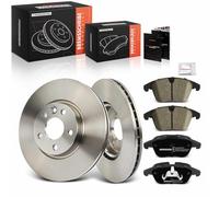 Frankberg 2 disques de frein + 4 plaquettes de frein essieu avant compatibles avec S-Max WA6 1.6L-2.3L 2006-2014 Ran.ge Rov.er Evoque L538 2.0L 2.2L 2011-2019 Replace# 6G912C375F1B 6G912K0006-2019