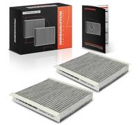 Frankberg 2 filtres à pollen d'habitacle avec charbon actif 77364561 | Compatible avec: Bipper AA, Ligne 110 323, Tipo Saloon 356 357, Swift IV FZ NZ, Swift V AZ, Nemo Box AA, Qubo 225, Doblo