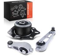 Frankberg 2 supports moteur + 1 support boîte de vitesses | devant, droite, au-dessus de, ci-dessous, 5274903AD, 4668193AD; Compatible avec: PT Cruiser PT