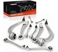 Frankberg 2 tiges d'attelage + 8 triangles avant gauche droite compatibles avec A4 Avant 8K5 Q5 8RB A4 8K2 A4 Allroad 8KH A5 Sportback 8TA A5 8T3 A5 Cabriolet 8F7 Remplace # 8K0411317D