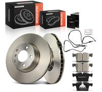 Frankberg 2 x Bremsscheiben + 4 x Bremsbeläge Kompatibel mit X3 F25 sDrive18d sDrive20i xDrive20-35 2.0L-3.0L 2010-2017 X4 F26 xDrive20-35 2.0L 3.0L 2010-2017 14-20 18 Remplace # 34106859181