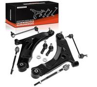 Frankberg 2x Avant Bras de Suspension + 2x Avant Gauche Barre d'Accouplement + 4x Avant Intérieur Rotule de Direction Compatible avec i10 PA VorL 1.0L-1.2L 2008-2013 Remplacer# 5450107100