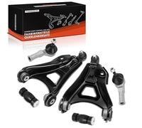 Frankberg 2x Avant Bras de Suspension + 2x Dehors Rotule de Direction + 2x Avant Barre d'Accouplement Compatible avec Kubistar Camionnette X76 Clio II BB CB Kangoo KC0/1 Remplacer# 7700799404